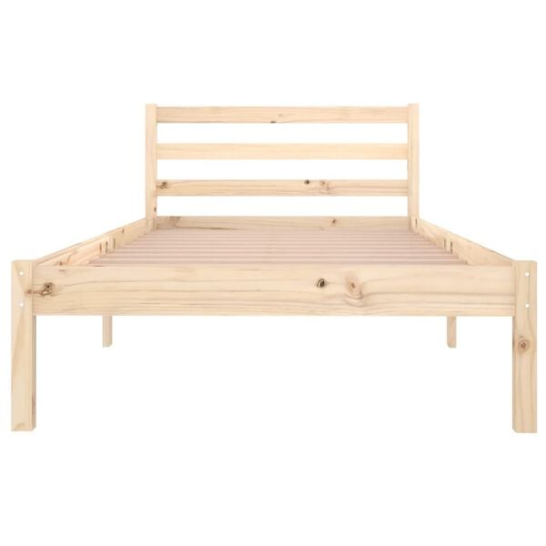 vidaXL Cadre de lit sans matelas bois de pin massif 90x200 cm