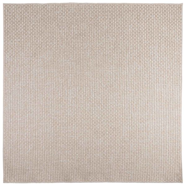 vidaXL Tapis de surface Carr&eacute; Cr&egrave;me 200 x 200 cm