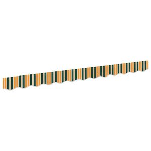 vidaXL Remplacement de lambrequin Vert et jaune 230 x 20 cm Polyester