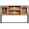vidaXL Meuble TV 120x30x75 cm Bois de récupération massif