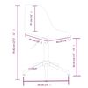 vidaXL Chaise pivotante de salle &agrave; manger Blanc PP