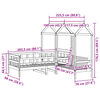 vidaXL Ensemble de lit de jour avec toit sans matelas 90x200 cm