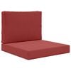 vidaXL Coussin de canap&eacute; d'ext&eacute;rieur Polyester Bordeaux 60 x 60 x 8 cm