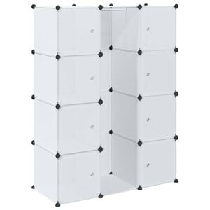 vidaXL Armoire modulaire 9 compartiments 109x36,5x143 cm blanc