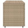 vidaXL Armoire de rangement jardin beige 110x55x60,5 cm résine tressée