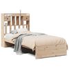 vidaXL Lit biblioth&egrave;que sans matelas 90x190 cm bois de pin massif