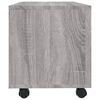 vidaXL Meuble TV sur roulettes Sonoma gris 90x35x35 cm Bois ingénierie