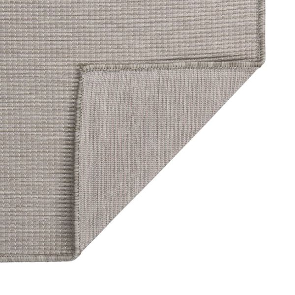 vidaXL Tapis &agrave; tissage plat d'ext&eacute;rieur 140x200 cm gris clair