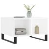 vidaXL Table basse Blanc brillant 60x50x36,5 cm Bois d'ing&eacute;nierie