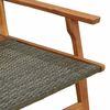 vidaXL Mobilier de jardin Gris 122 x 78 x 73cm Bois d'acacia massif