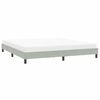 vidaXL Cadre de lit sans matelas gris clair 200x220 cm velours