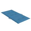 vidaXL Coussins de chaise &agrave; dossier bas lot de 6 bleu m&eacute;lang&eacute; tissu