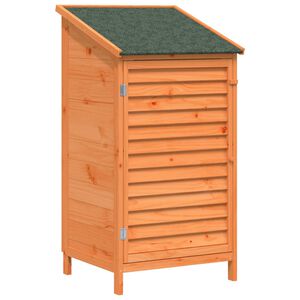 vidaXL Abri de jardin Marron 59,5 x 56 x 113,5 cm Bois de Sapin Massif