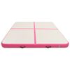 vidaXL Tapis gonflable de gymnastique avec pompe 200x200x10cm PVC Rose