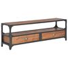 vidaXL Meuble TV avec 2 tiroirs 120x30x40 cm Bois massif de pin