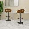 vidaXL Tabourets de bar lot de 2 marron velours