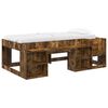 vidaXL Cadre de lit pour enfants avec rangement Ch&ecirc;ne fum&eacute; 90 x 200 cm