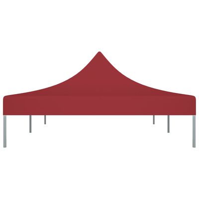 vidaXL Toit de tente de réception 6x3 m Bordeaux 270 g/m²