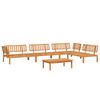 vidaXL Salon palette de jardin 5 pcs bois d'acacia massif