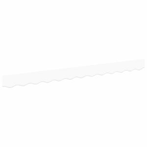 vidaXL Remplacement de lambrequin Blanc 2,5 m Polyester
