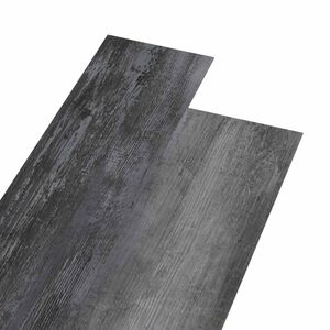 vidaXL Planches de sol 36 pcs Gris brillant 5,02 m&sup2; PVC