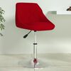 vidaXL Tabouret de bar Rouge bordeaux Velours