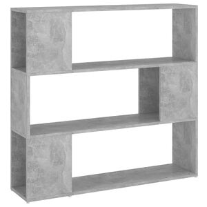 vidaXL Biblioth&egrave;que/S&eacute;parateur de pi&egrave;ce Gris b&eacute;ton 100x24x94 cm