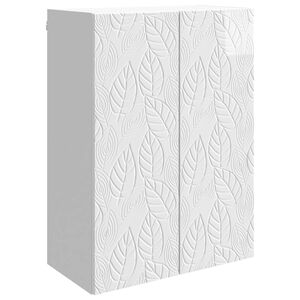 vidaXL Armoire Murale Blanc brillant 66 x 34,5 x 90 cm
