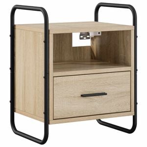 vidaXL Cabinet de chevet suspendu Ch&ecirc;ne Sonoma 40 x 30 x 50 cm