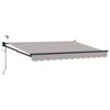 vidaXL Auvent r&eacute;tractable &eacute;lectrique Gris clair 2,5 x 2 m