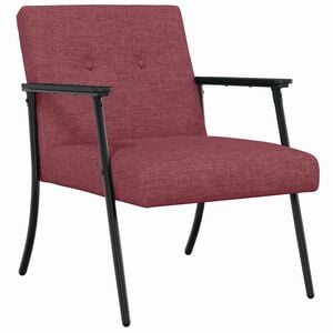 vidaXL fauteuil Bordeaux 59 x 75 x 78 cm tissu