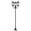 vidaXL Poteau de lumière de jardin Bronze Aluminium et verre