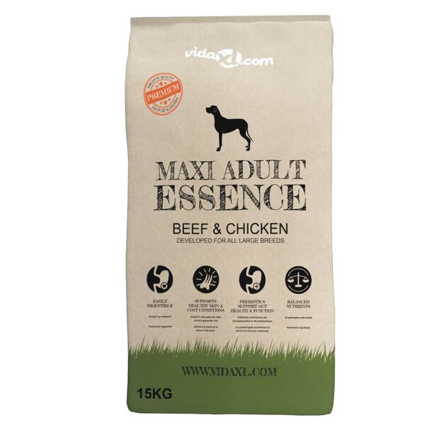 vidaXL Nourriture pour chiens Maxi Adult Essence Beef&Chicken 2pc 30kg