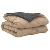 vidaXL Duvet d'&eacute;t&eacute; simple Anthracite et Taupe 200 x 135 cm Microfibre