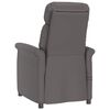 vidaXL Fauteuil de massage &eacute;lectrique Gris Similicuir