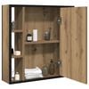 vidaXL Armoire &agrave; miroir salle de bain ch&ecirc;ne artisanal bois ing&eacute;nierie