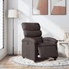 vidaXL Fauteuil inclinable &eacute;lectrique Marron fonc&eacute; Tissu