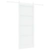 vidaXL Porte coulissante ORKDAL 86 x 211 cm Bois d'ing&eacute;nierie Blanc