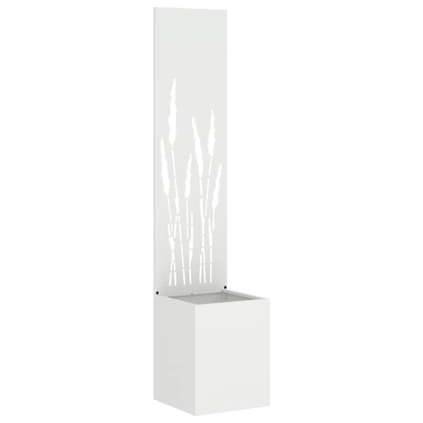 vidaXL &Eacute;cran de confidentialit&eacute; de jardin Fretwork Blanc 32 x 140 cm