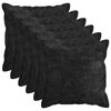 vidaXL Coussin 6 pc HOUTEN Anthracite 50 x 50 cm Tissu Chenille