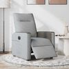 vidaXL Fauteuil inclinable électrique Gris clair Tissu