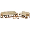 vidaXL Ensemble de canap&eacute;s d'ext&eacute;rieur 8 pc Naturel et Beige