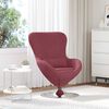 vidaXL Fauteuil œuf Bordeaux 63 x 73 x 90 cm tissu