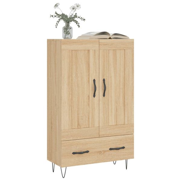 vidaXL Buffet haut ch&ecirc;ne sonoma 69,5x31x115 cm bois d'ing&eacute;nierie