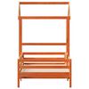 vidaXL Cadre de lit avec toit sans matelas cire marron 90x190 cm