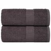 vidaXL Gants de toilette FROGN 2 pcs anthracite 15x21 cm 360 g/m&sup2;