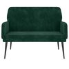vidaXL Banc Vert fonc&eacute; 108x79x79 cm Velours