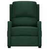 vidaXL Fauteuil Vert fonc&eacute; Tissu
