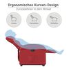 vidaXL Fauteuil inclinable Rouge Similicuir