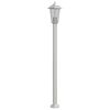 vidaXL Lampadaire d'ext&eacute;rieur argent&eacute; 120 cm acier inoxydable